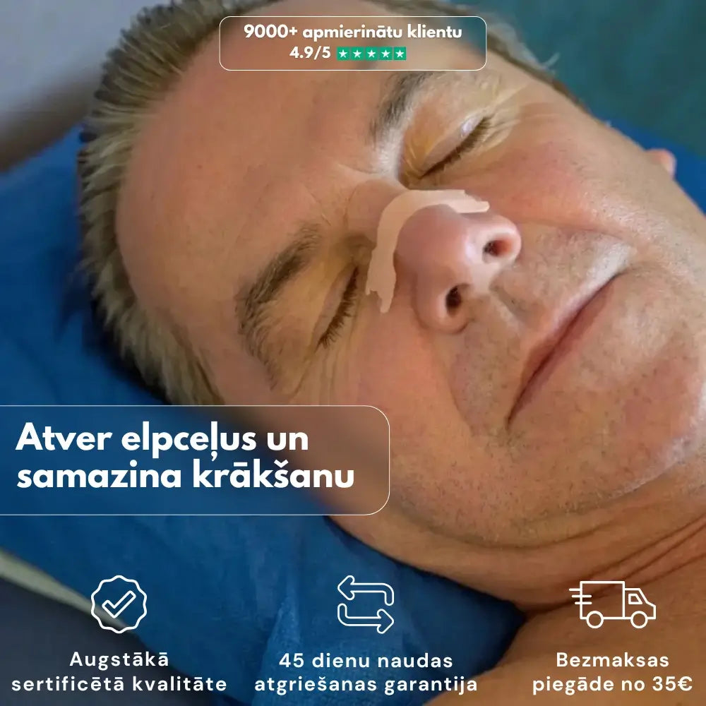 Stripz™ pret krākšanu komplekts mierīgam miegam
