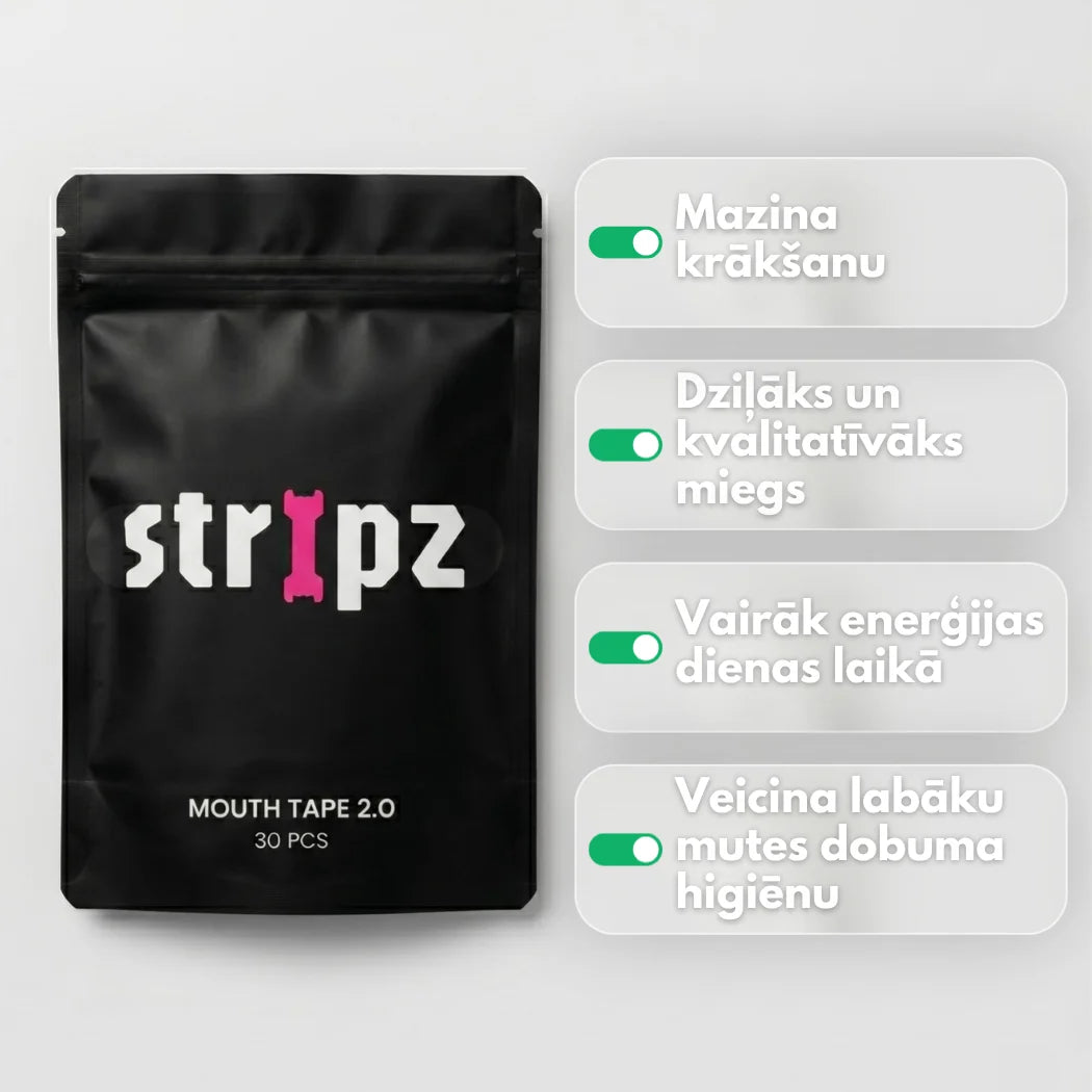 Stripz™ pret krākšanu komplekts mierīgam miegam
