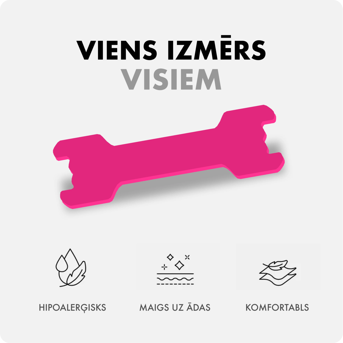 Deguna teips STRIPZ - Rozā - Miegui ir sportui - STRIPZ
