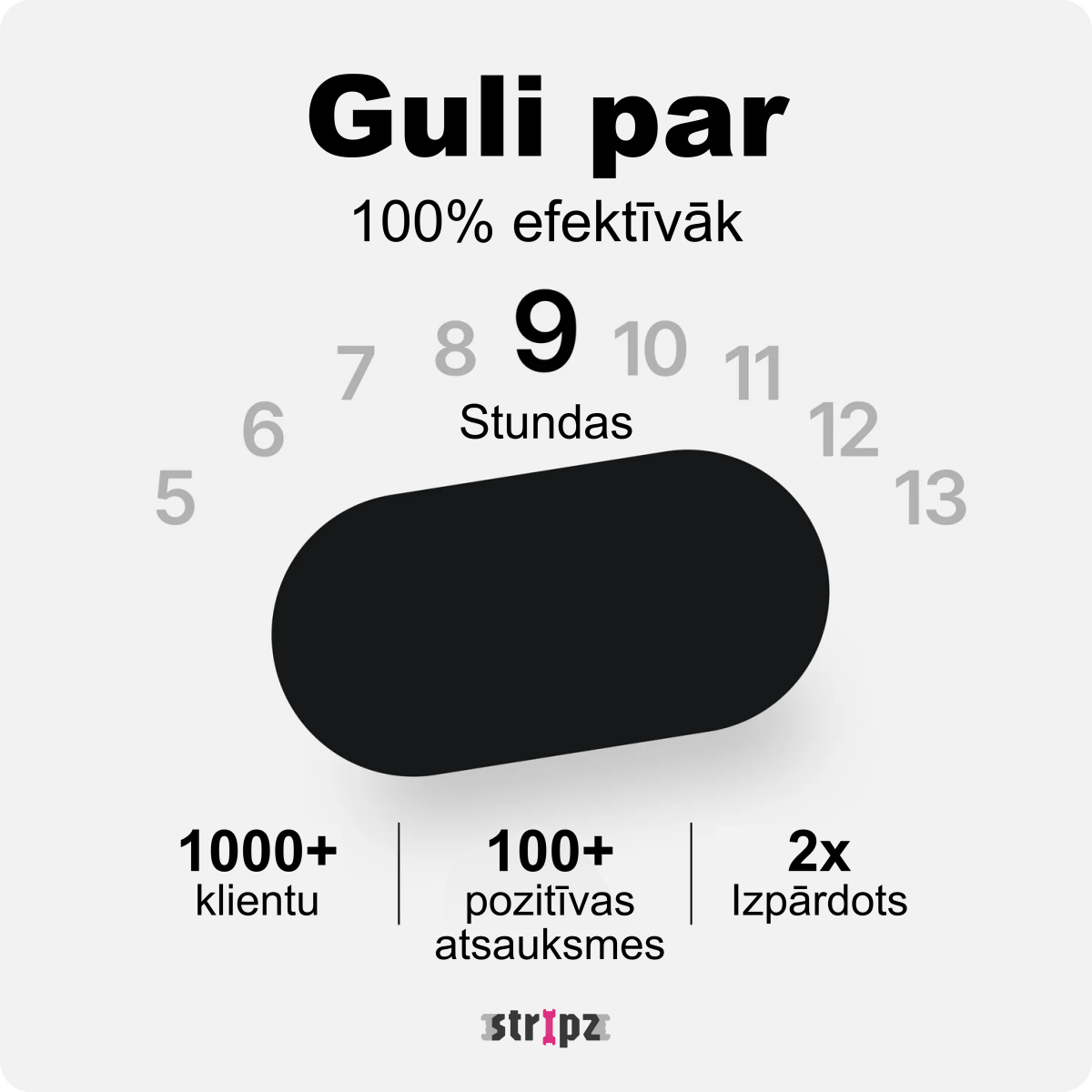 Mutes teips STRIPZ - Miegui ir sportui - STRIPZ